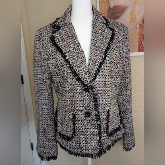 George Jackets & Blazers - Vintage Multicolor Tweed Blazer
